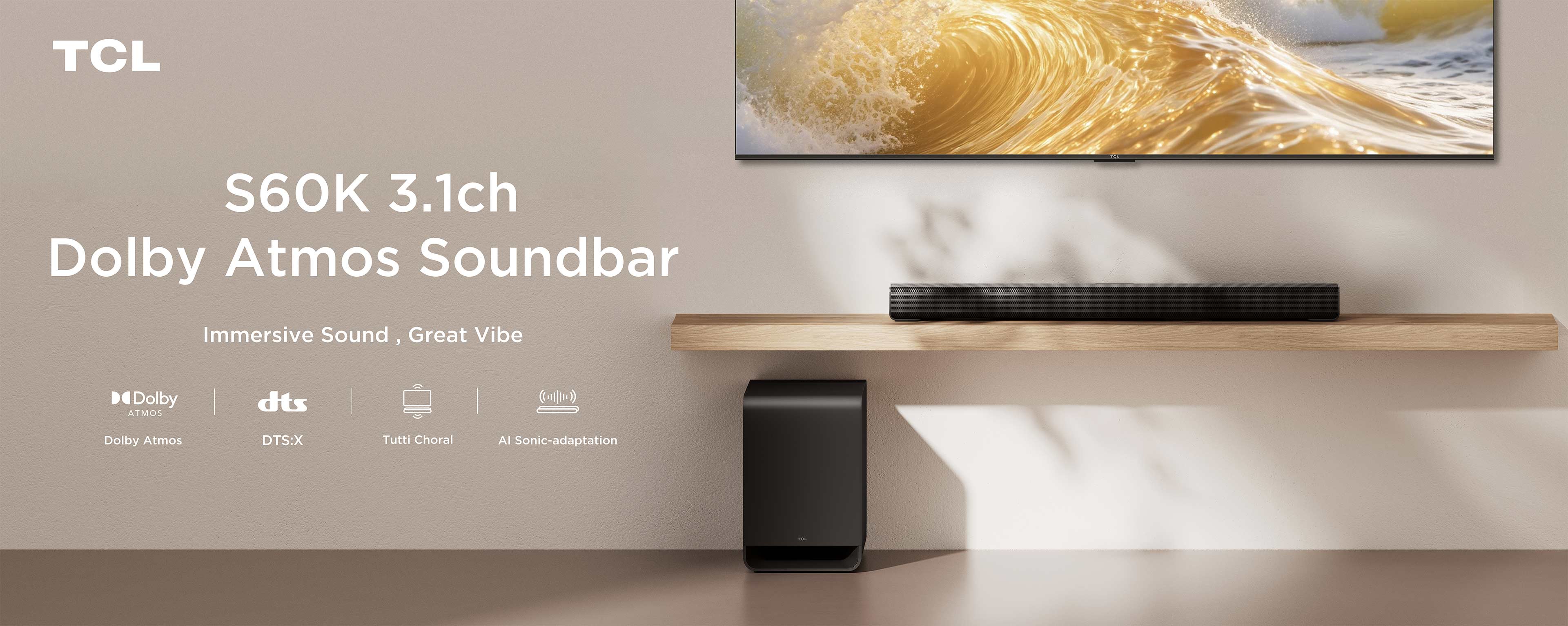 乐竟体育 A65K Series Soundbars
