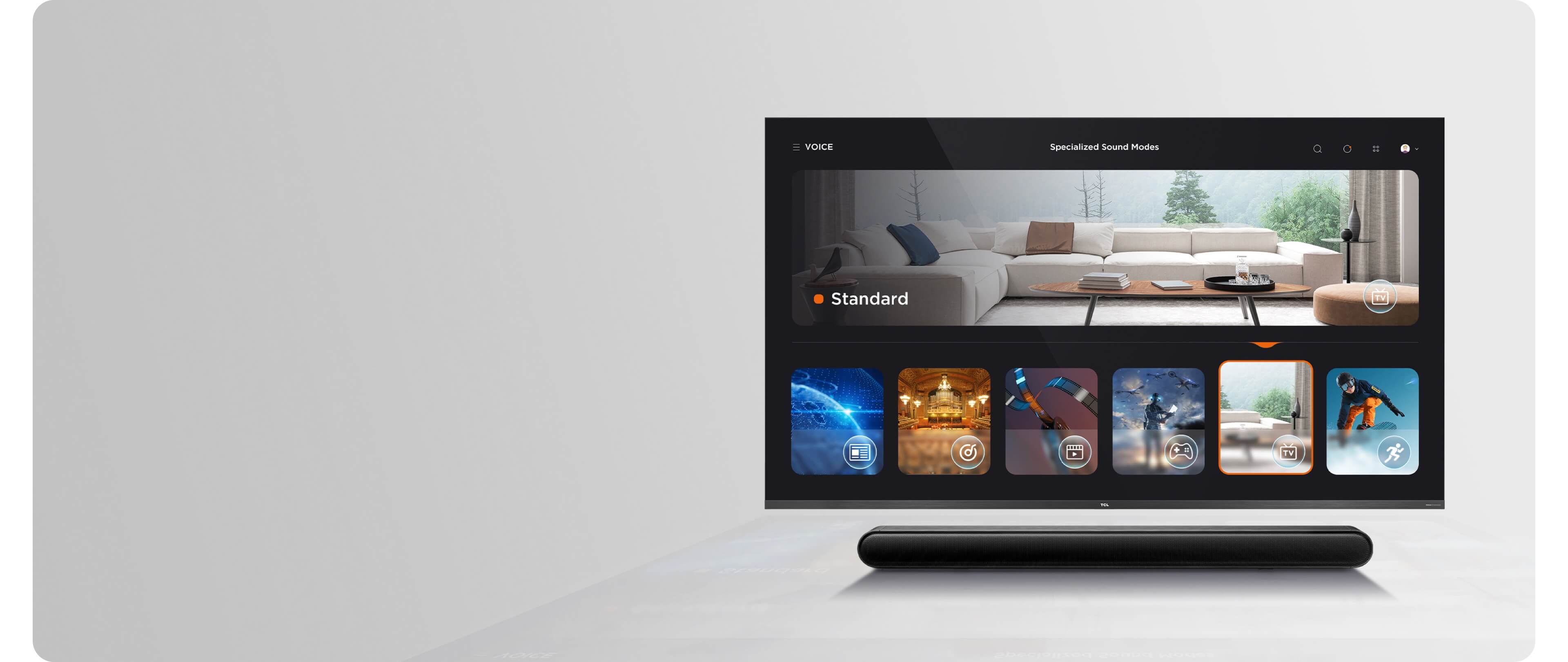 TCL S645W Soundbar Optimised Sound Modes