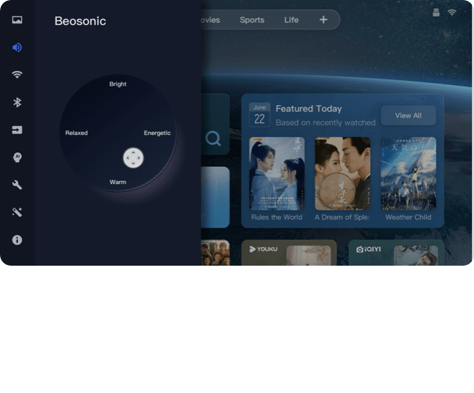 A300 Pro QLED PRO TV Beosonic Round Mixer