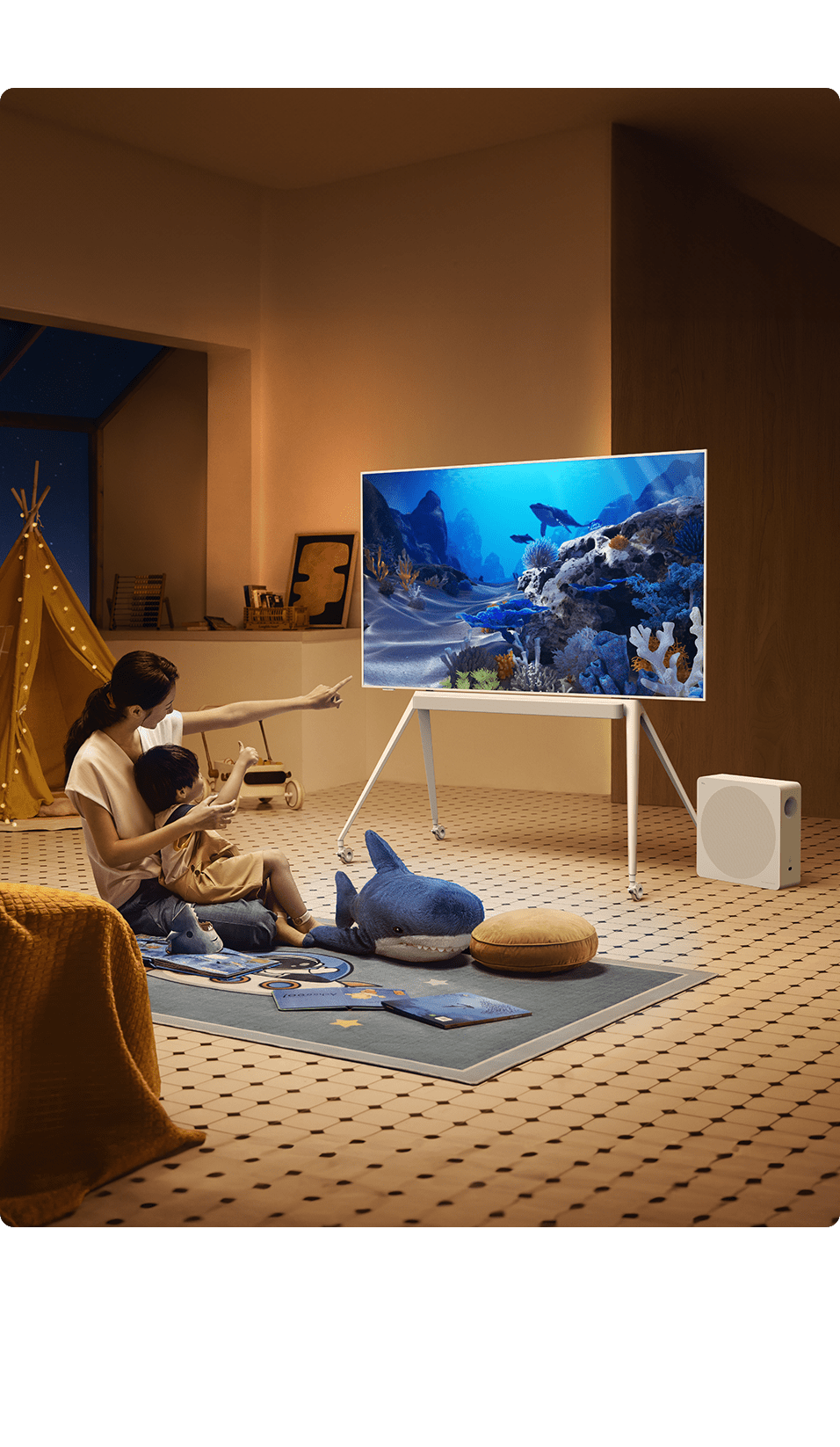 A300 Pro NXTFRAME TV relax with your kids