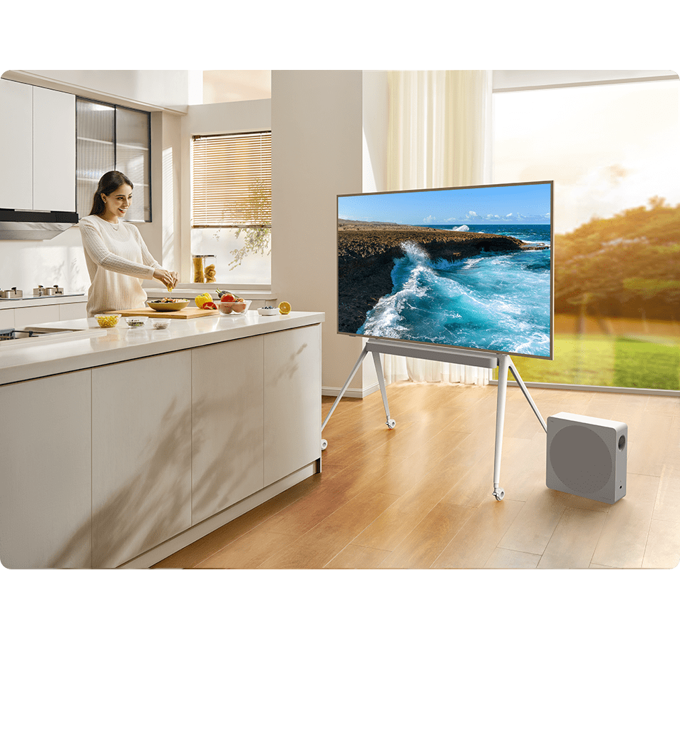 Can move the TV to dining room