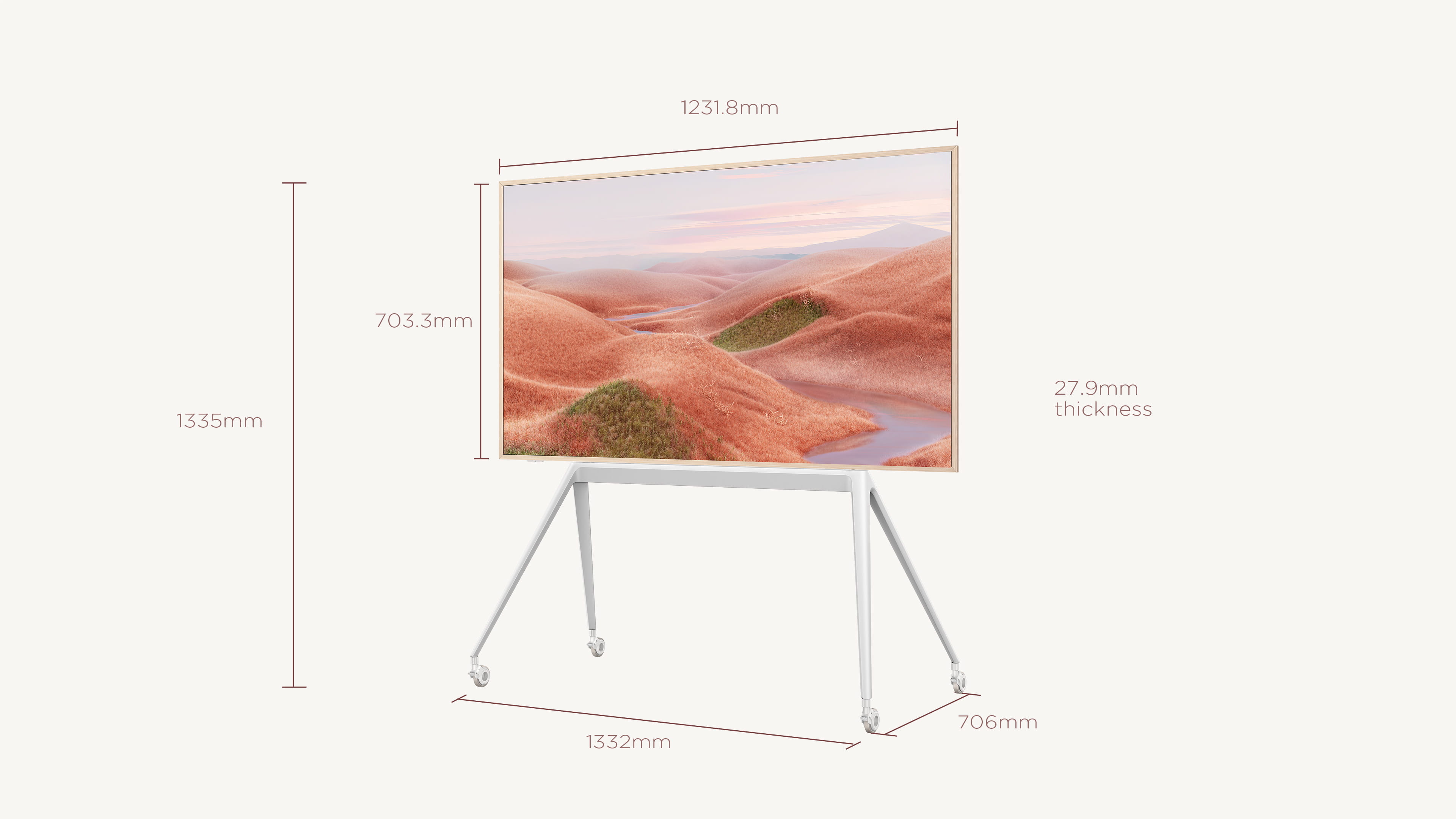 A300W  TV Screen Size