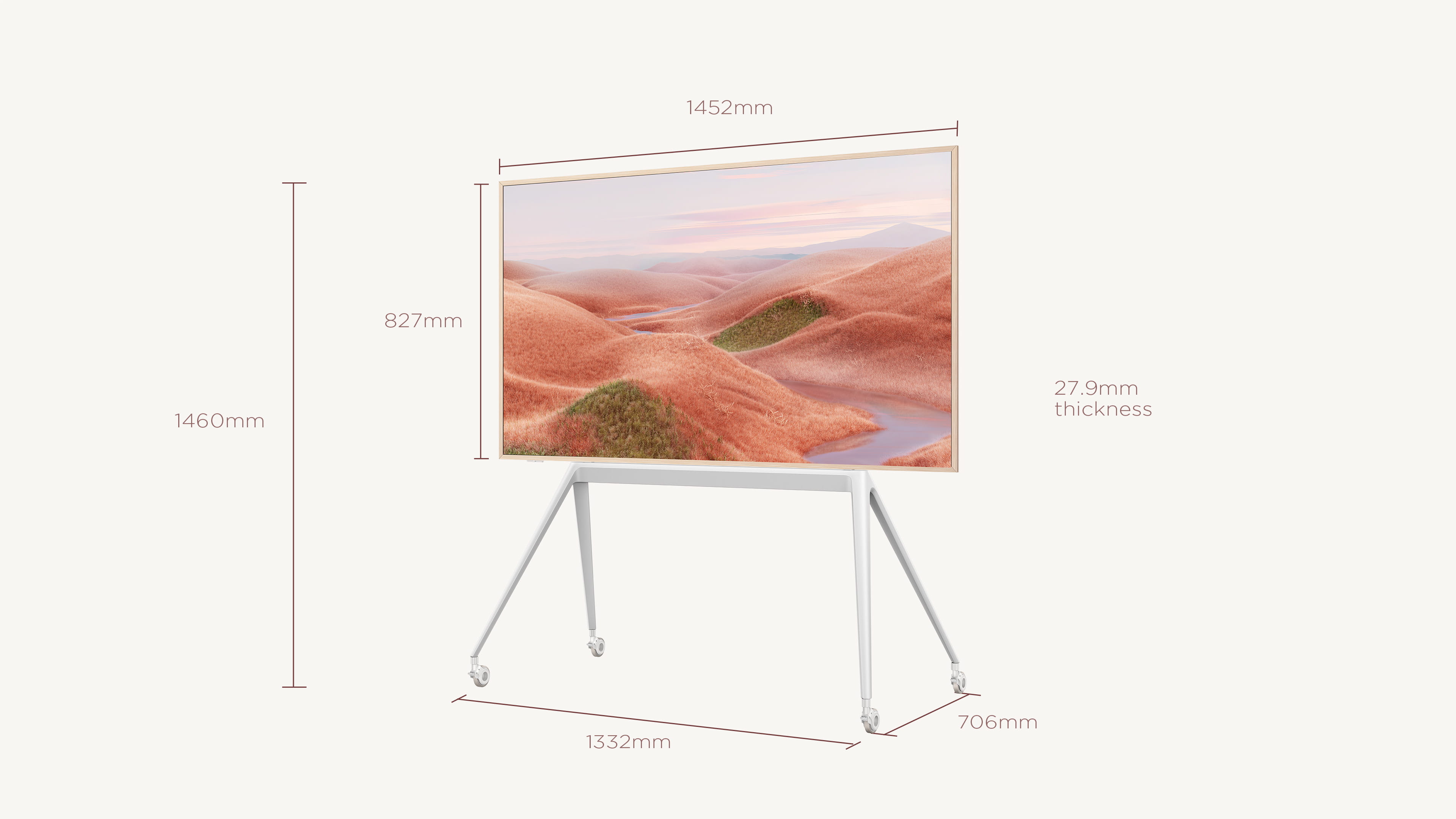A300W  NXTFRAME TV Screen Size