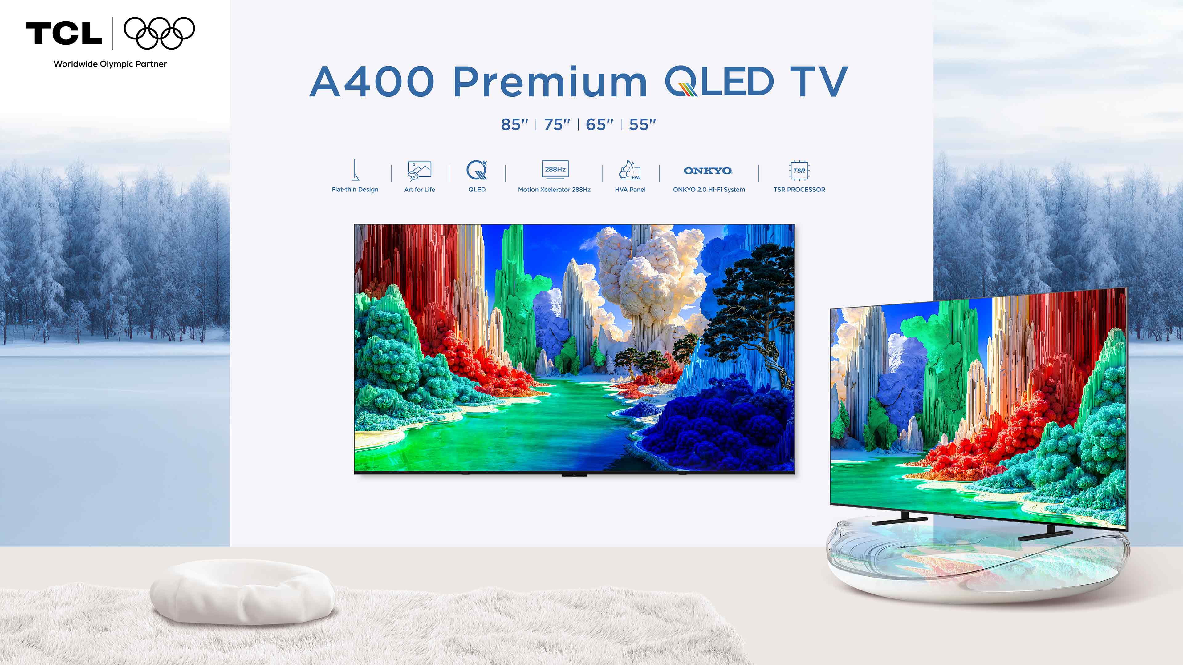 TCL A400 Premium QLED Art for Life TV | TCL Global