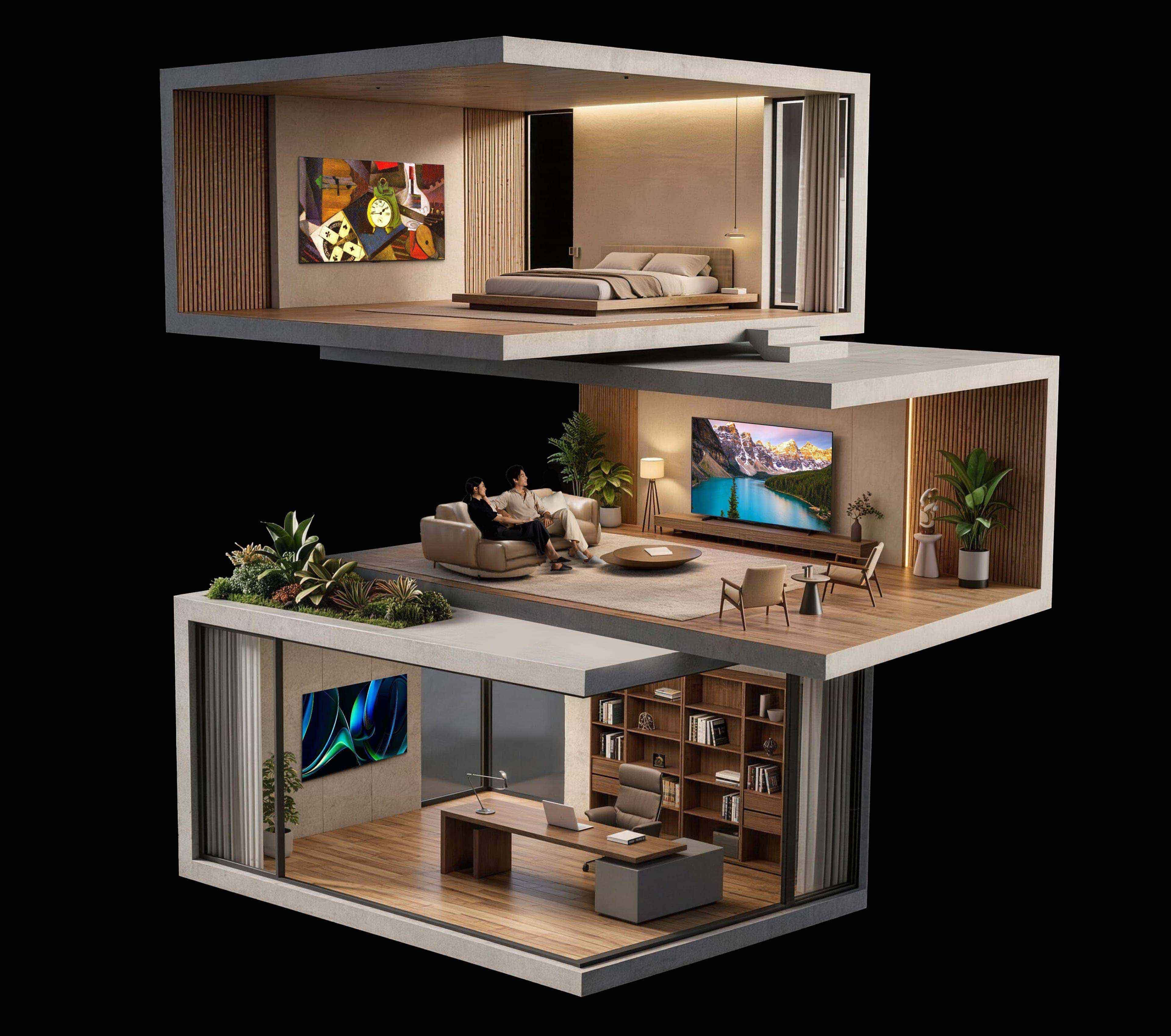 TCL A400M 4K QD-Mini LED TV Flexible placement to fit more spaces