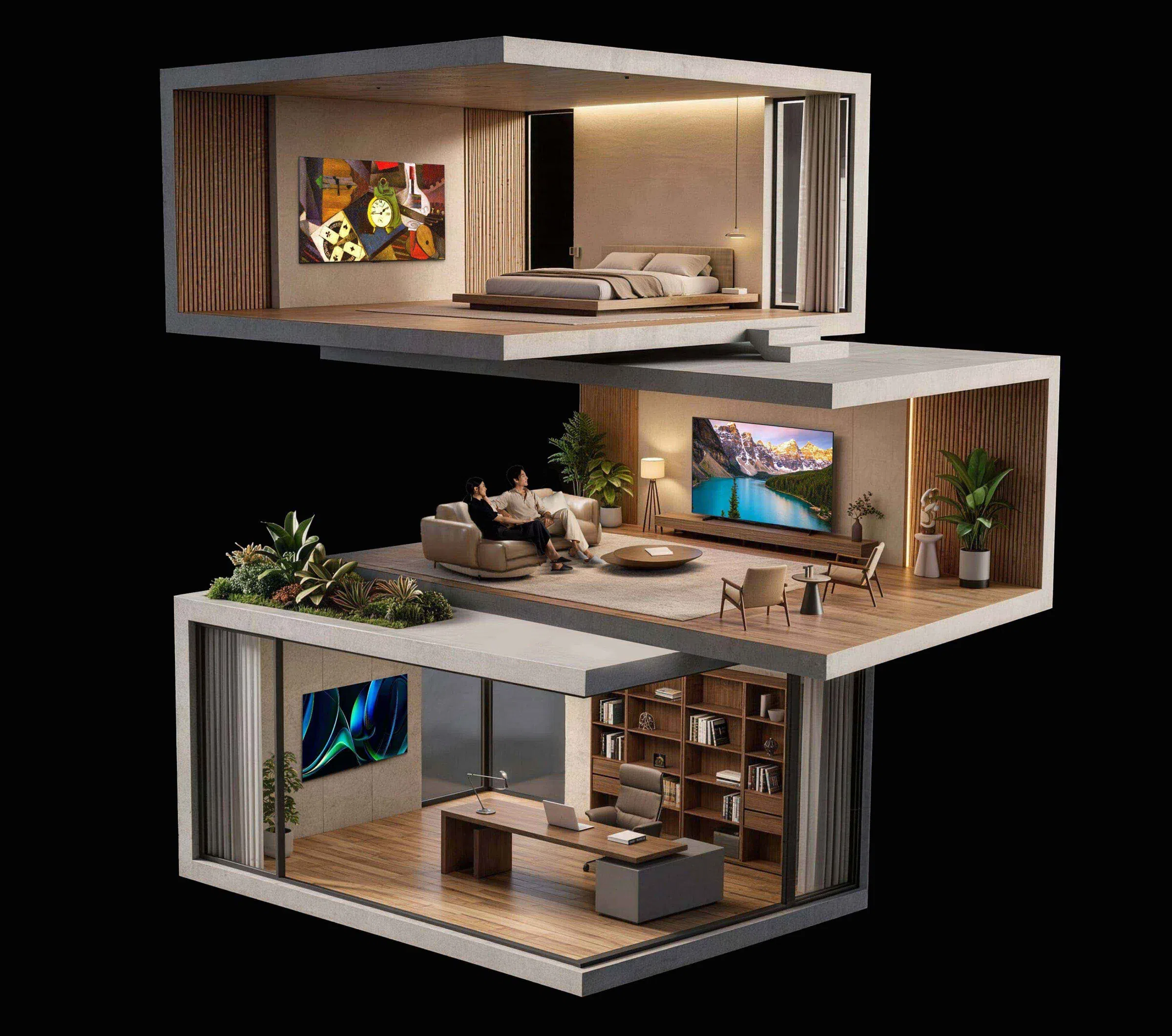 TCL A400M 4K QD-Mini LED TV Flexible placement to fit more spaces