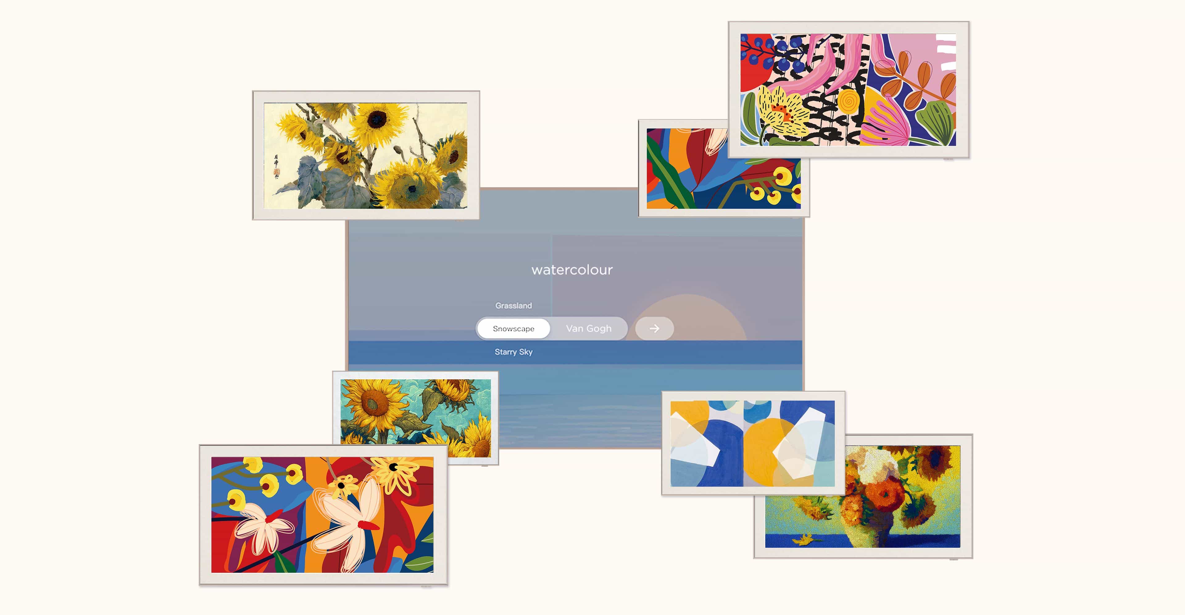 TCL A400 Pro TV Digital art generated "AI Art" images by AI technology