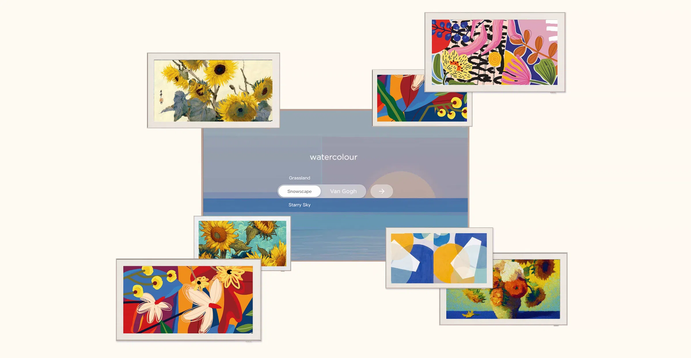 TCL A400 Pro TV Digital art generated "AI Art" images by AI technology