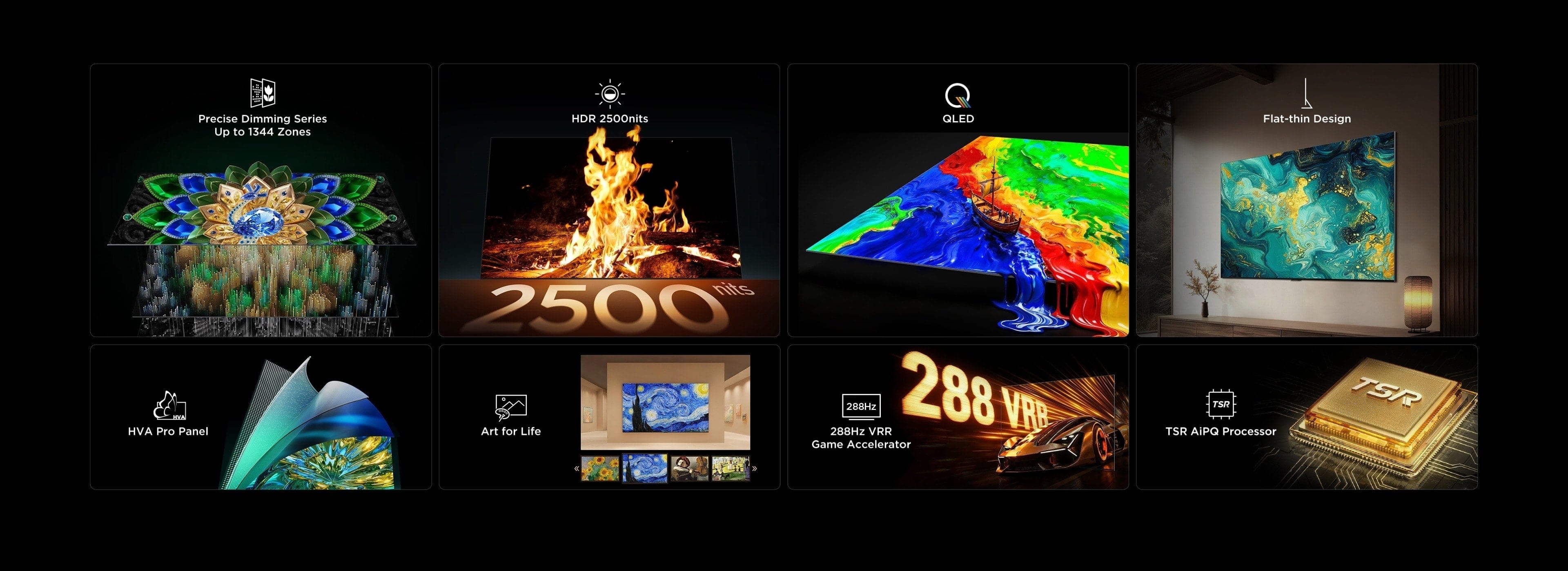 TCL A400U Premium QD-MiniLED TV's Key Features
