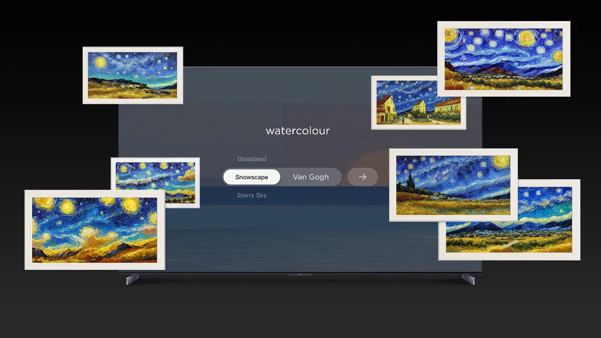 TCL C6K explores styles and themes in AI artworks