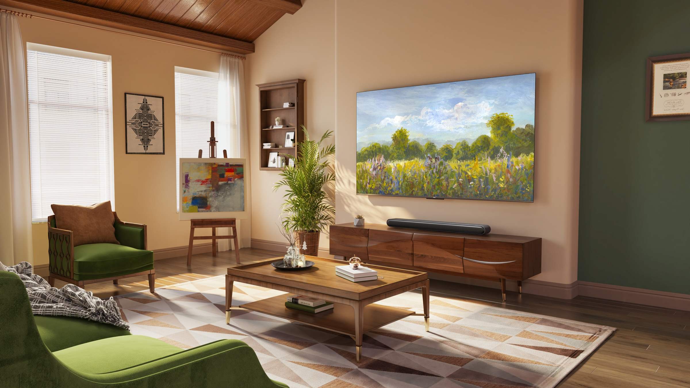 TCL C645 QLED TV Home Display