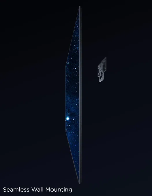 TCL C6K with seamless wall mounting