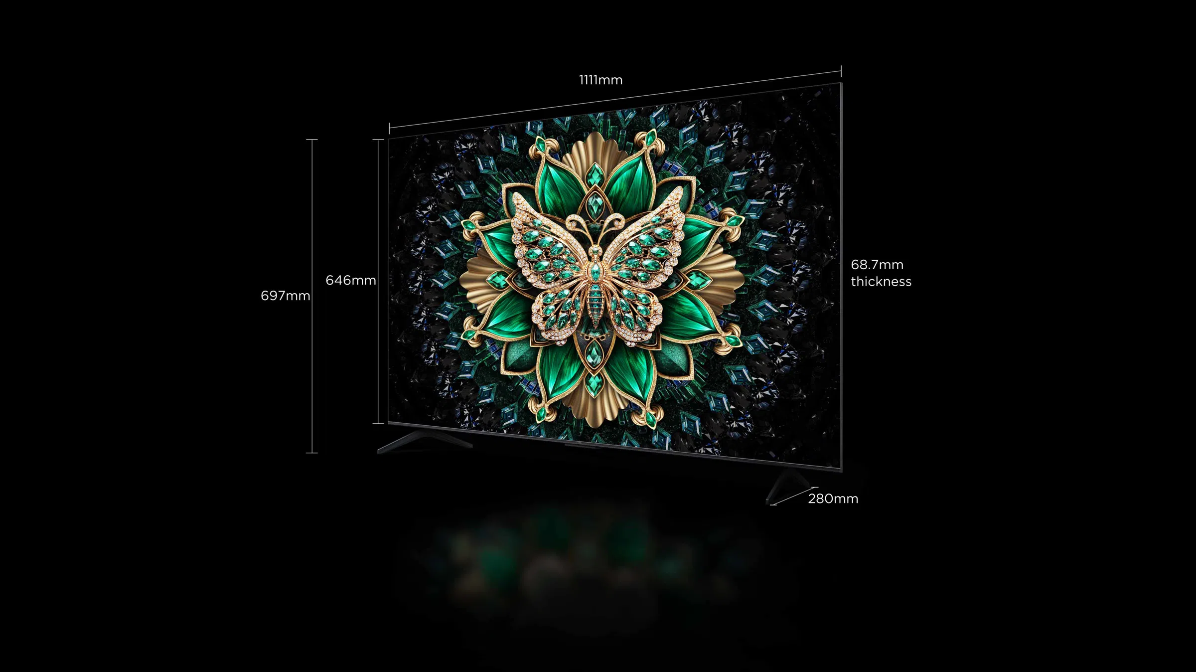 65c6k premium qd-miniled tv TCL 50 inch C6K TV screen size