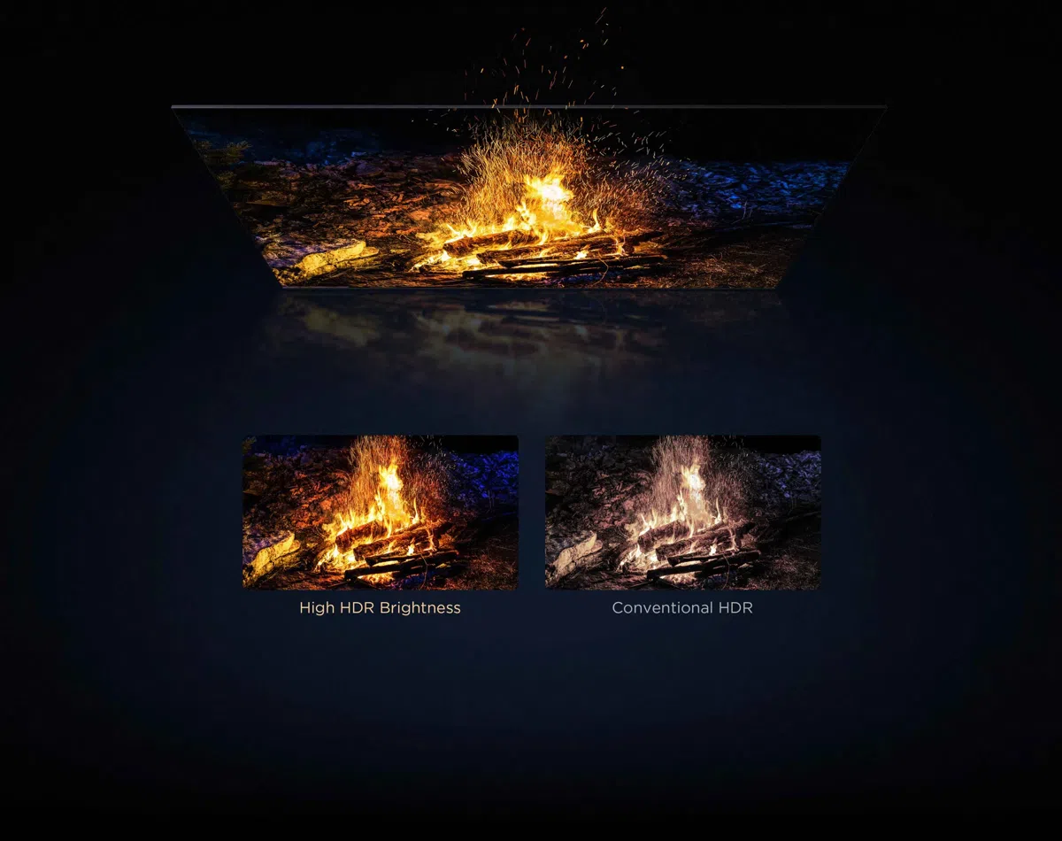 High HDR Brightness vs. conventional HDR