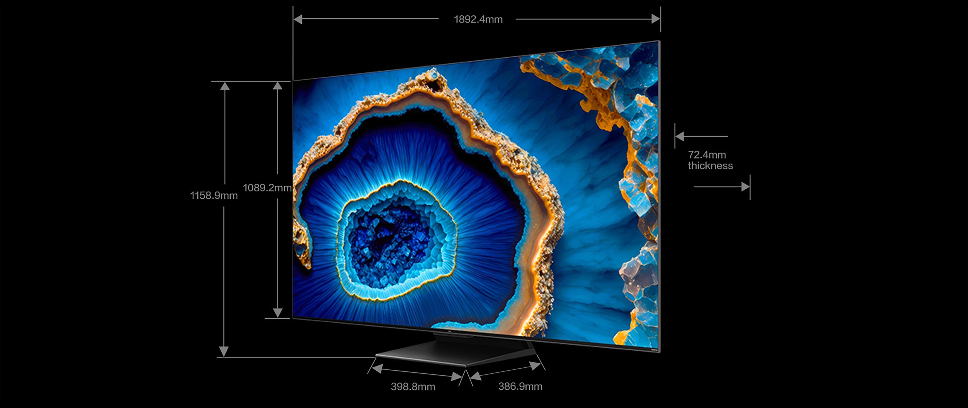 טלוויזיה חכמה&nbsp;QD-Mini LED C755 מבית TCL