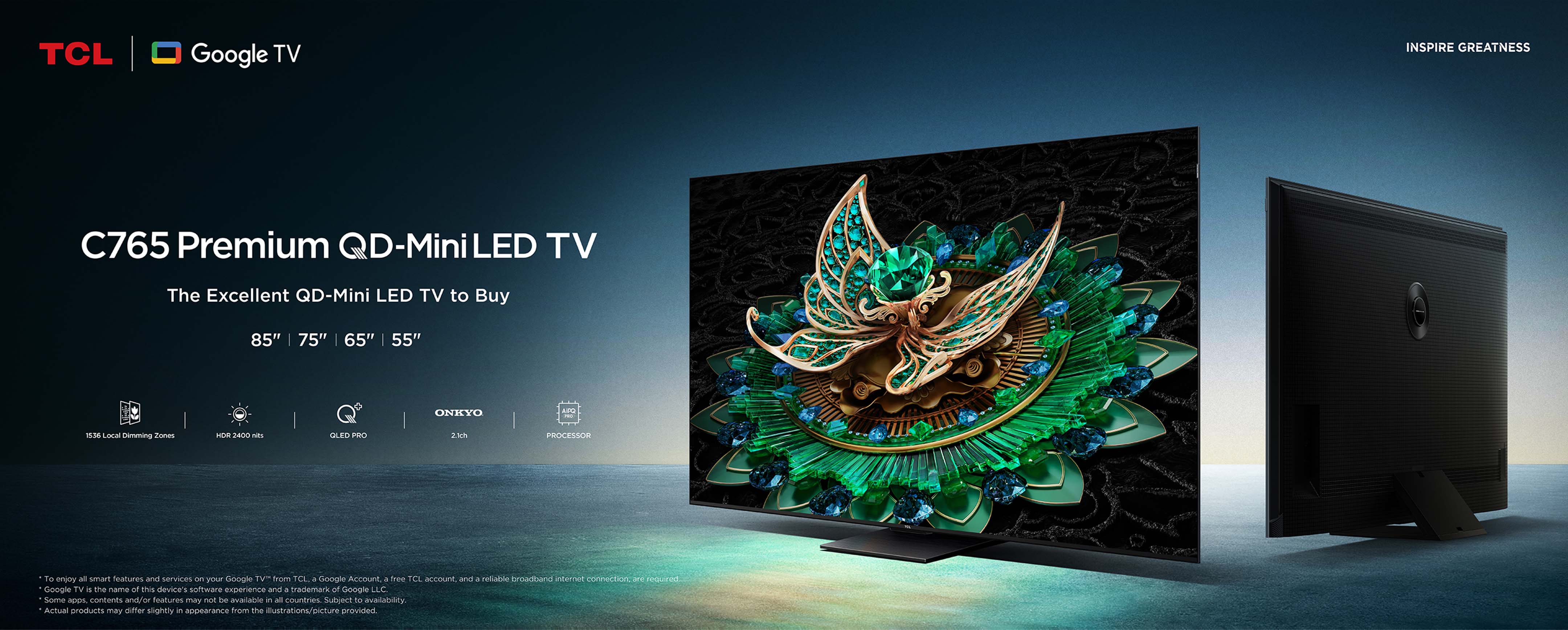 Телевізор TCL C765 Premium QD-Mini LED 4K
