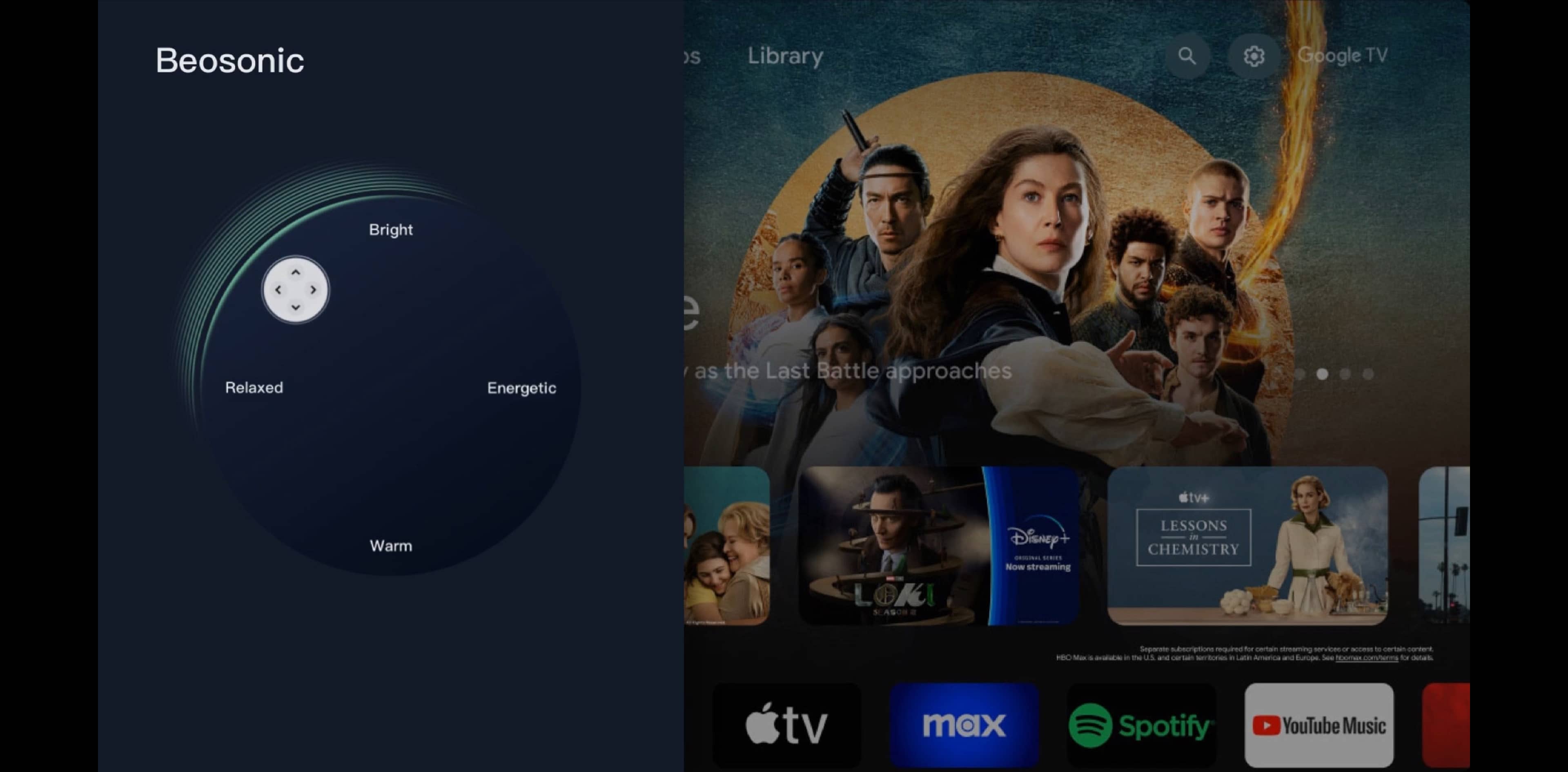 TCL C7L avec sa fonction Beosonic