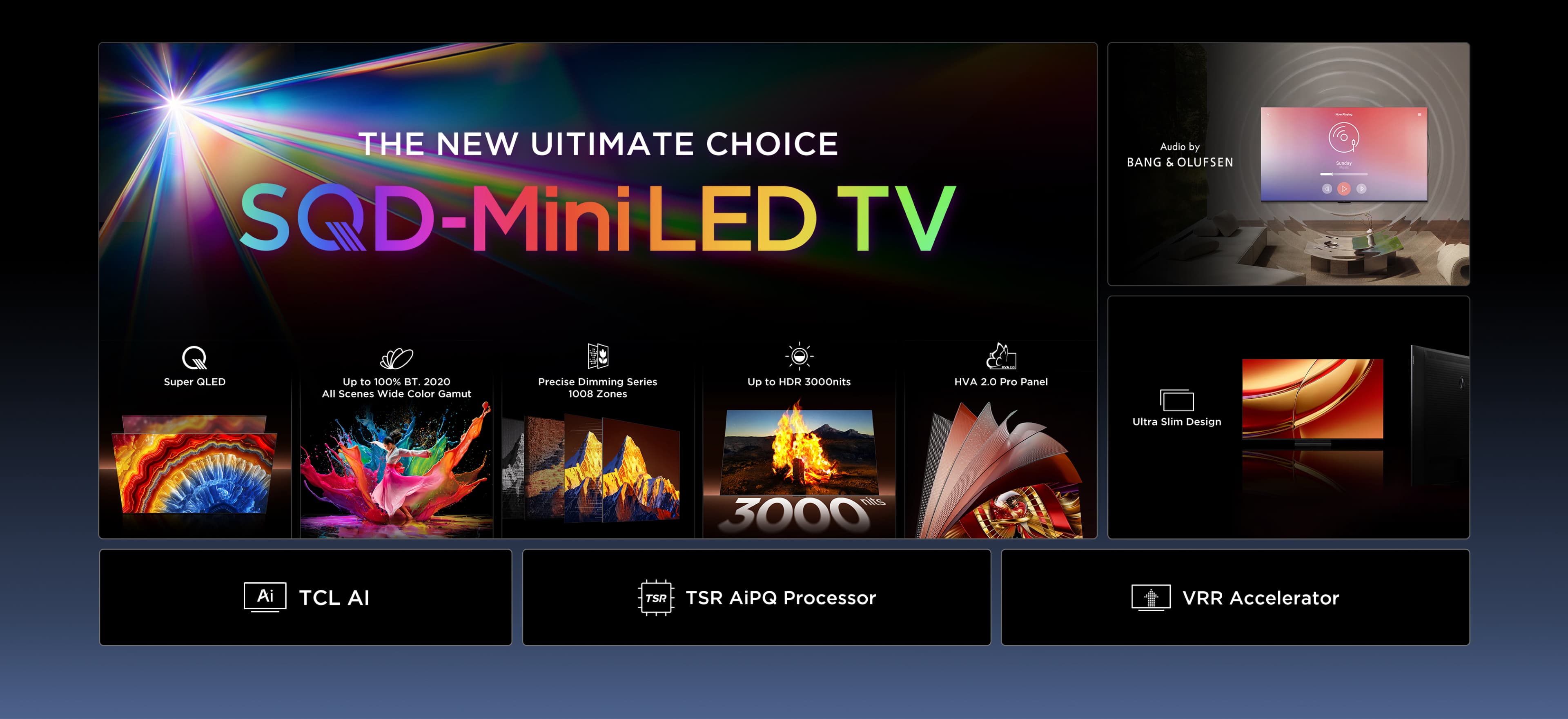 TCL C8L SQD-Mini LED TV - New Ultimate Choice