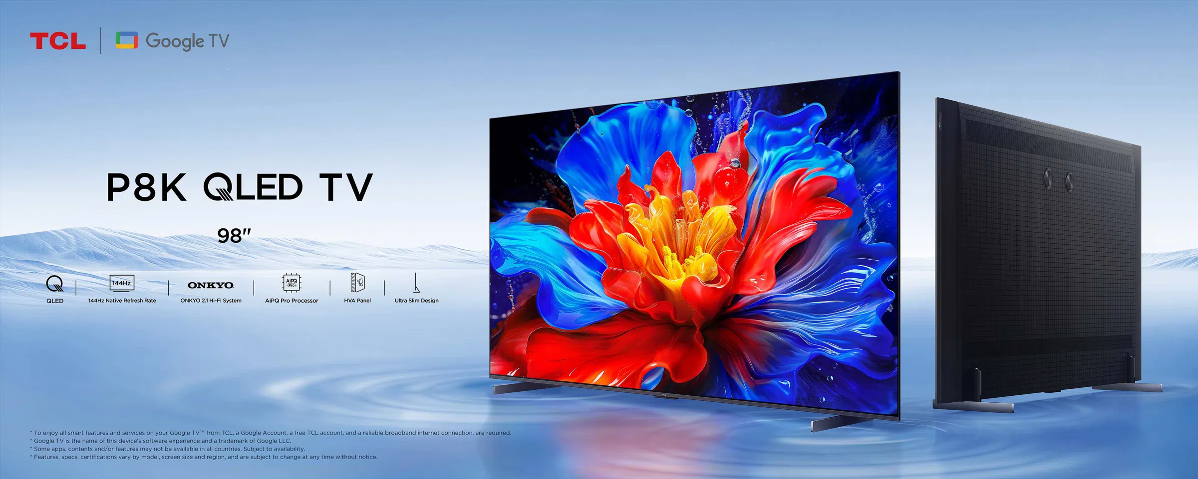 TCL P8K QLED TV-98 Inches