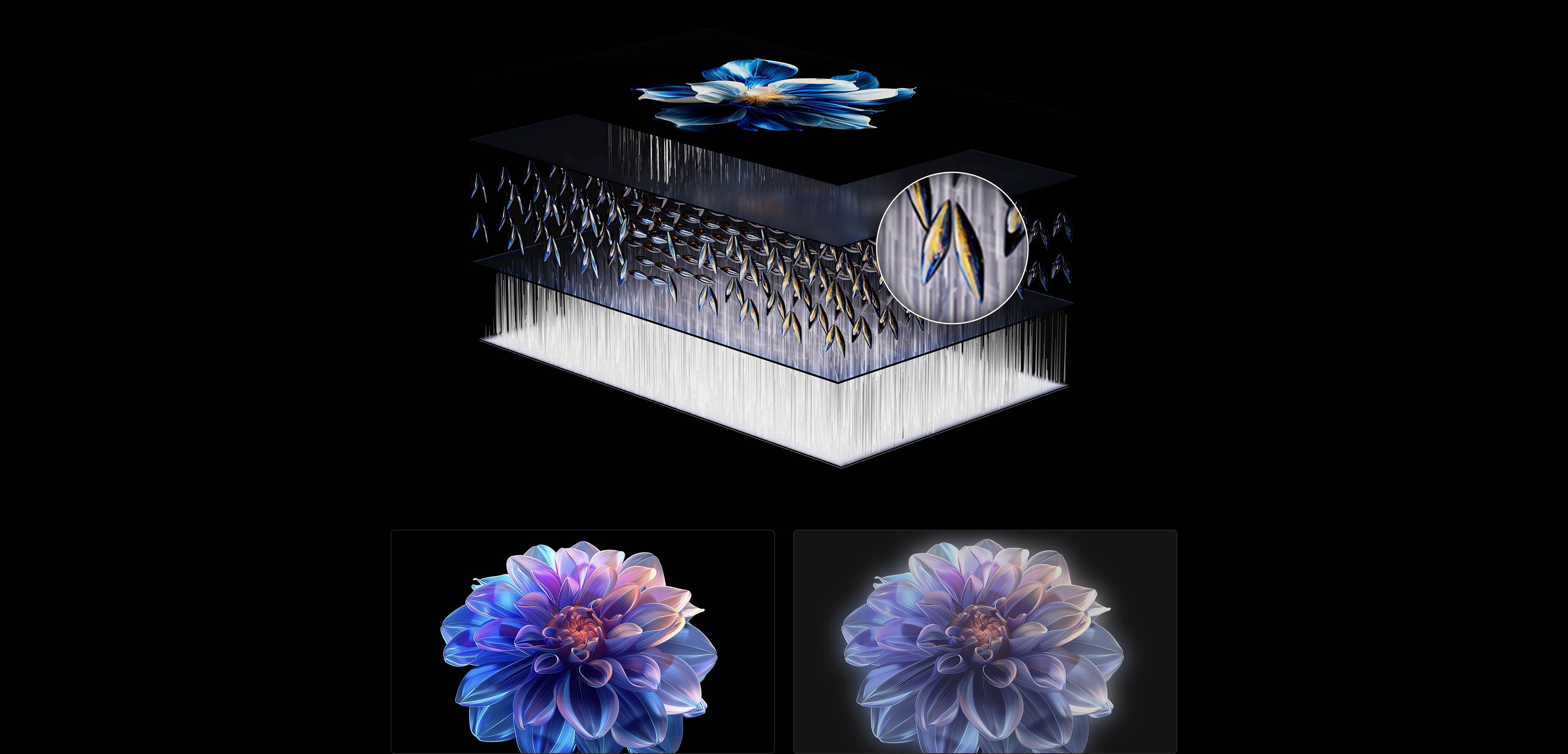 Up to 7000:1* ultra-high native contrast ratio