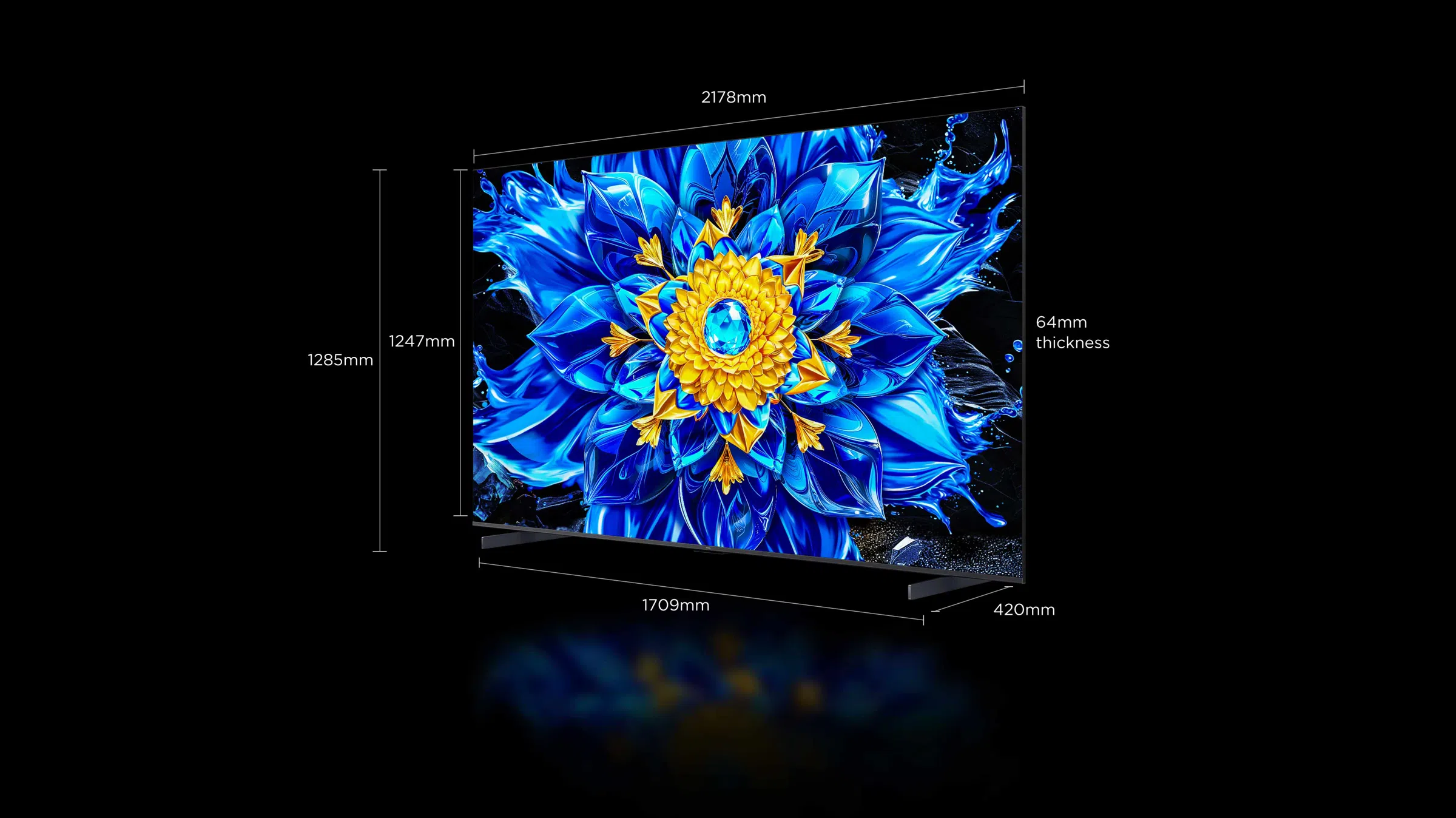 Téléviseur TCL P8L 4K Google avec écran de 98 pouces