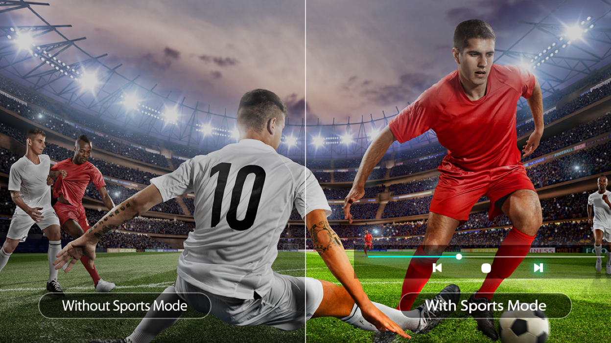 Sports Mode for Live-Action Sports Events in Android TV