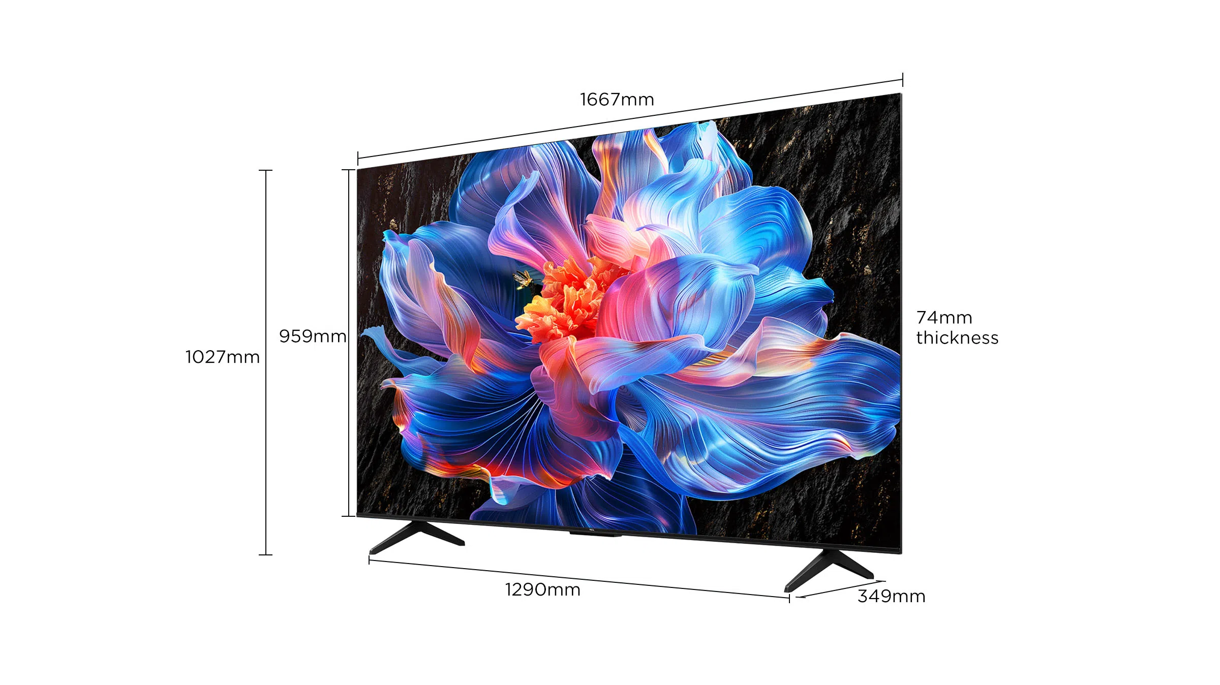 TCL 75P6K 4K UHD Google TV P6K 75“Screen Size