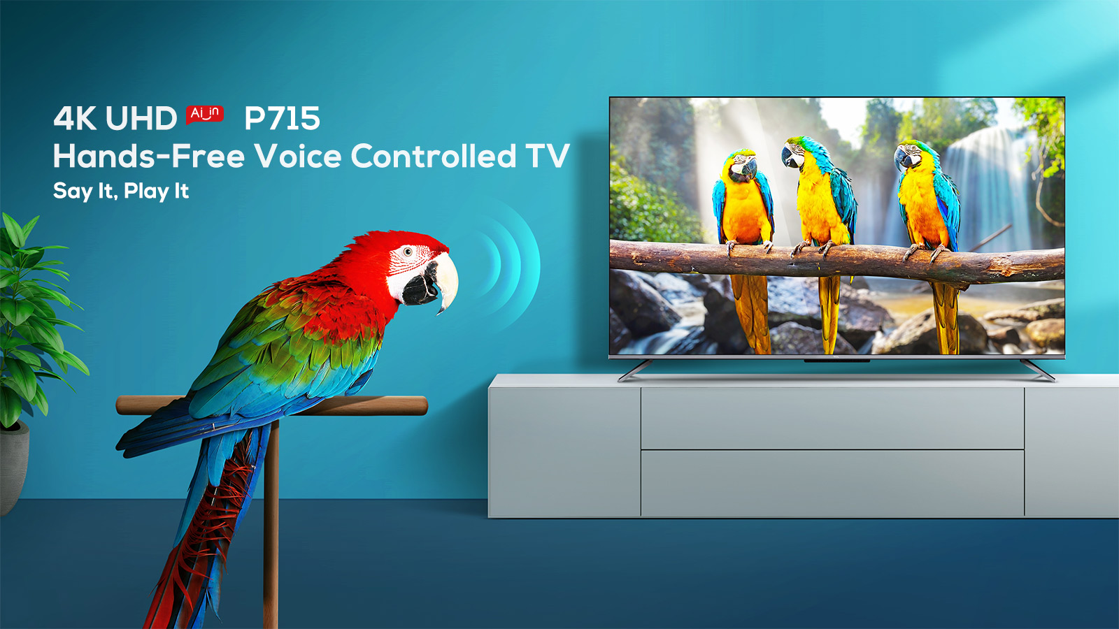 TCL P715  Hands Free Voice Control