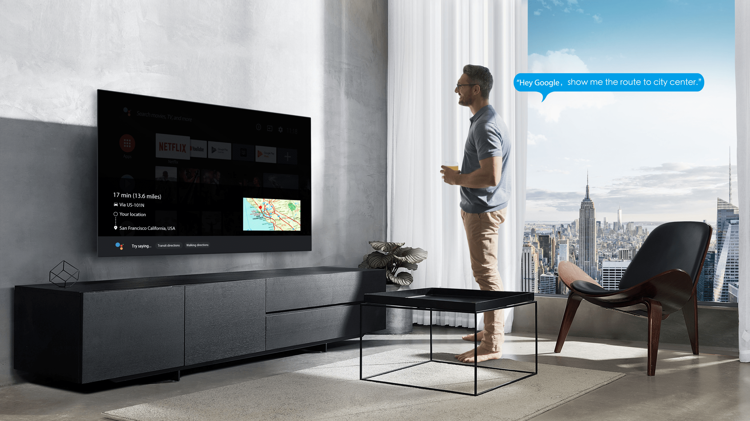 TCL Android tv P725 voice control
