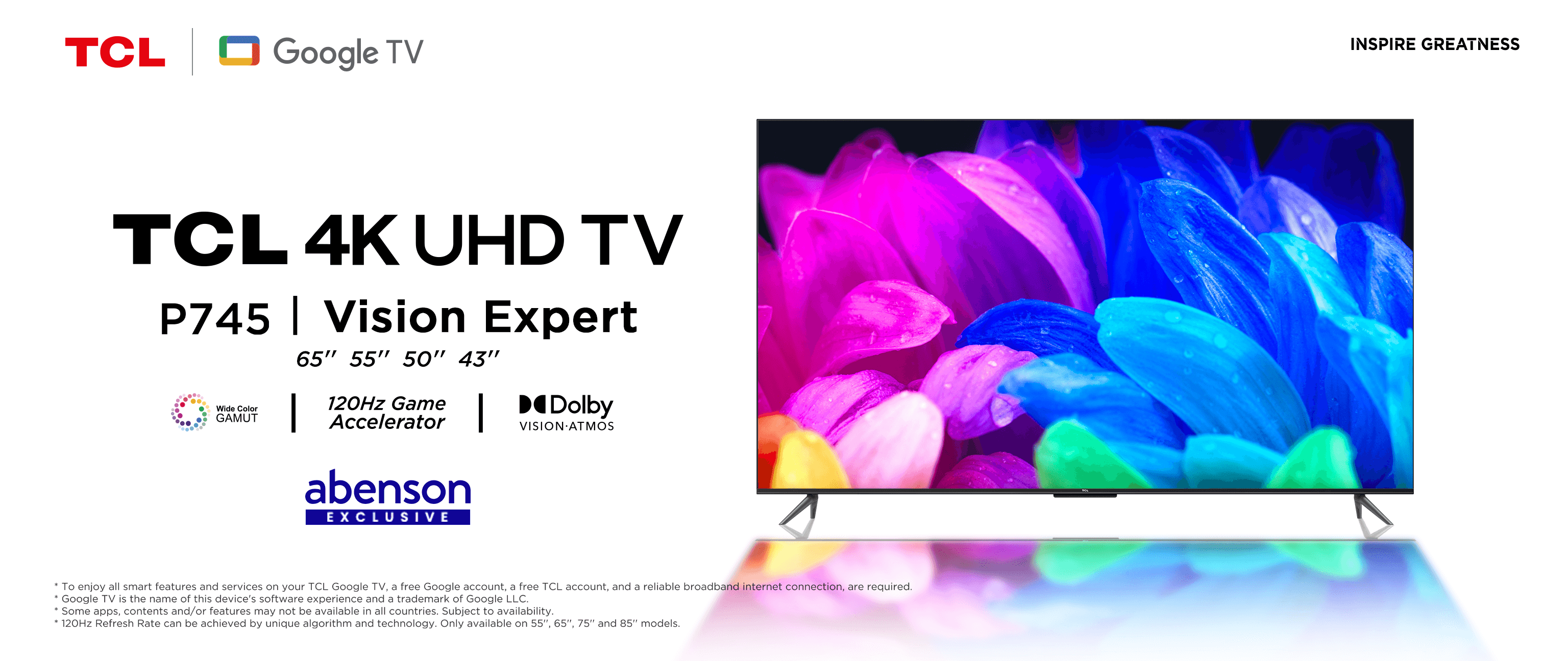 乐竟体育 P745 4K UHD TV