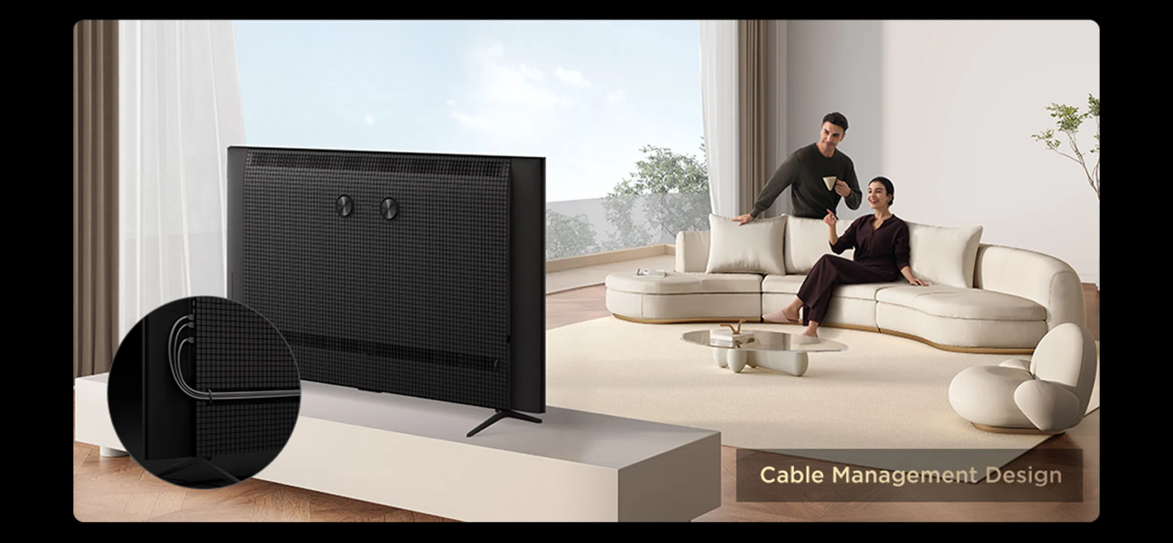 В TCL QLED используются цветные квантовые кристаллы.