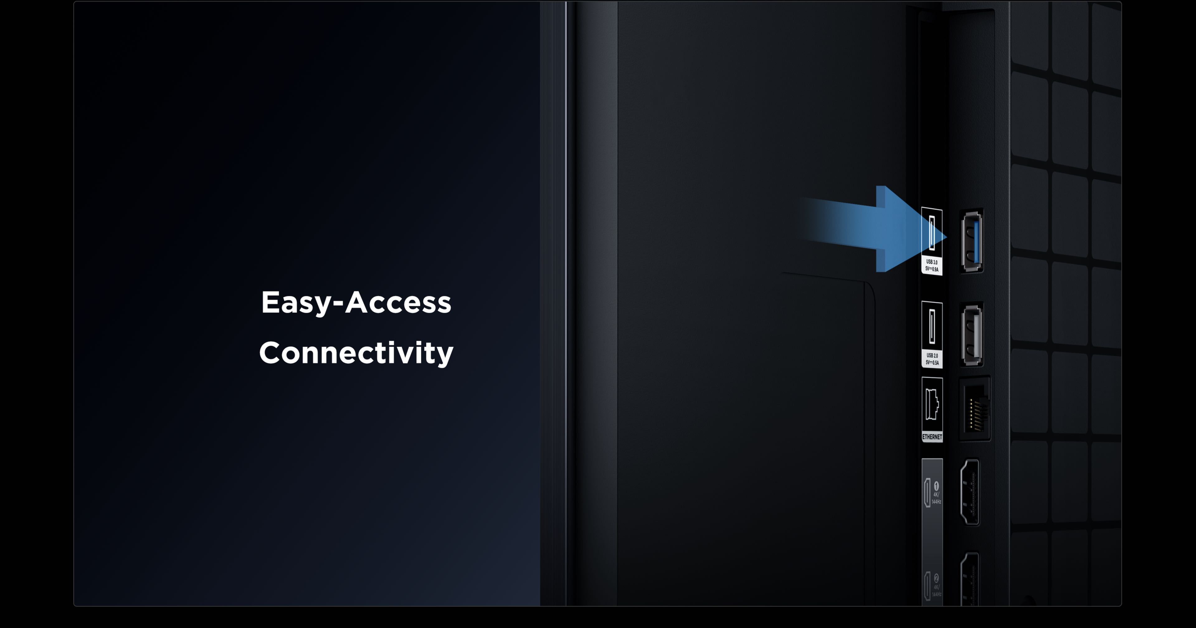 TCL RM7L RGB-Mini LED TV Easy-Access Connect
