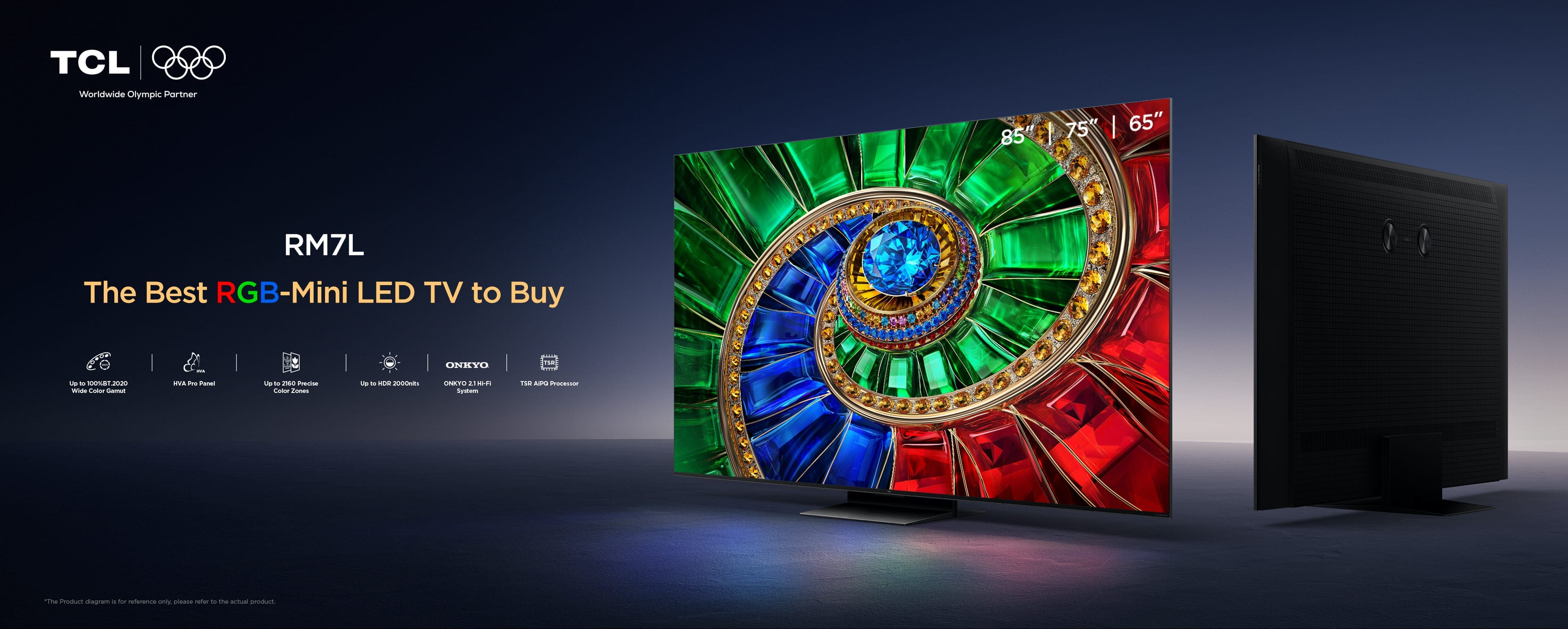 TCL 65型 RGB-Mini LED TV 65RM7L本体 TCL RM7L RGB-Mini LED TV - 65 inch 4K UHD Google TV | TCL Global