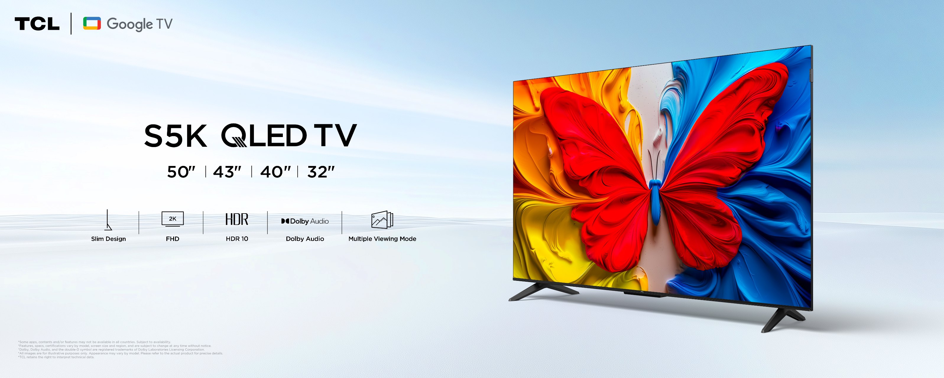 TCL S5K-2K QLED TV Google TV | TCL Global