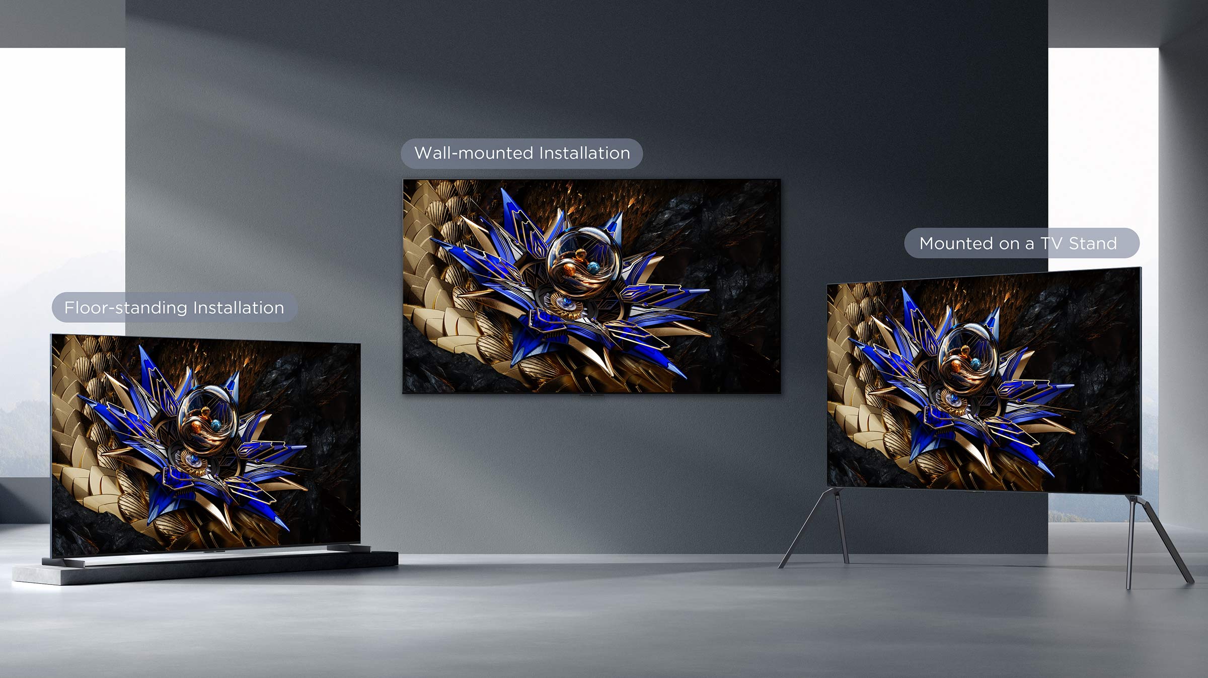 Multiple mounting methods for TCL X11K