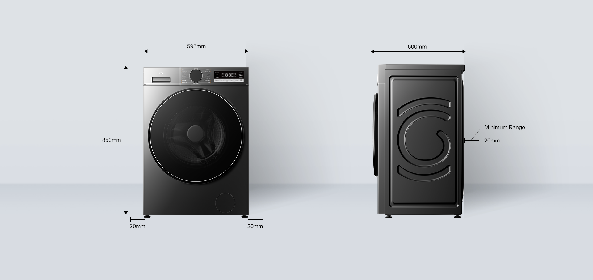 乐竟体育 S360 Washer Net Dimension 