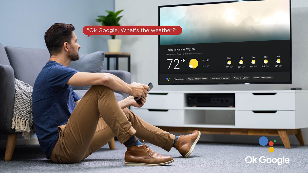 Configura tu dispositivo OK Google en tu televisor