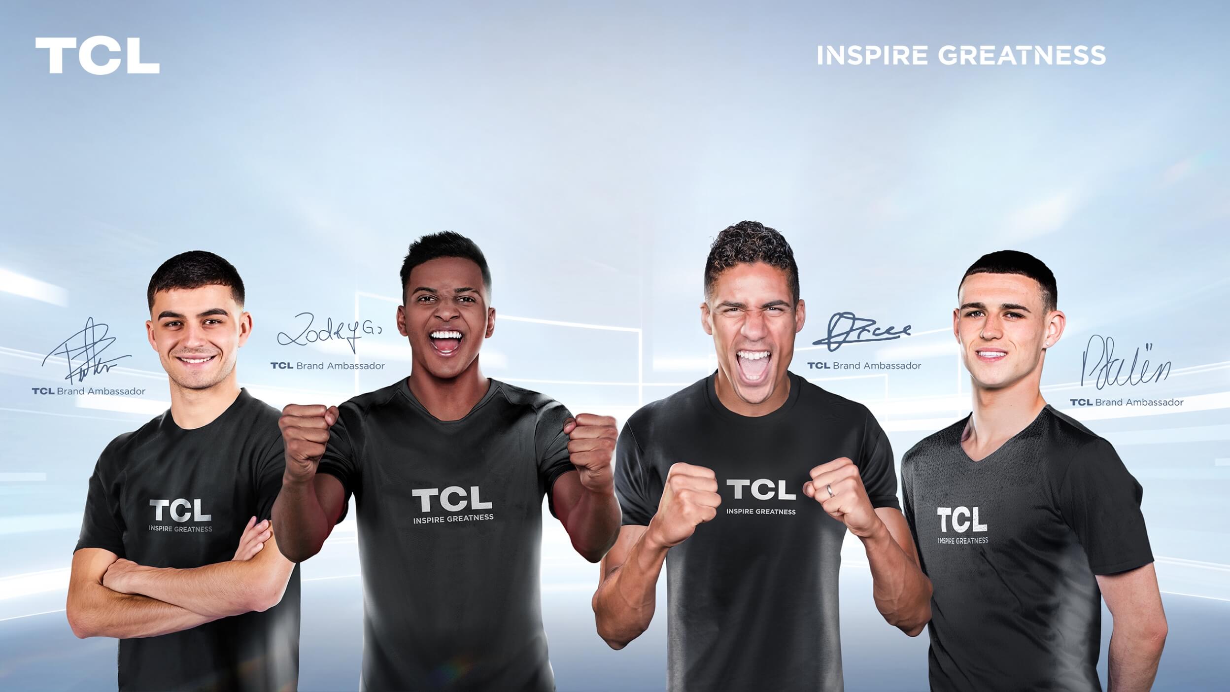 TCL presenta su última asociación con estrellas del fútbol para inspirar grandeza