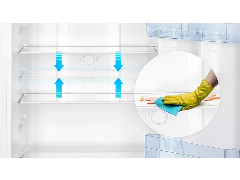 Adjustable Easy to Clean Glass Shelves