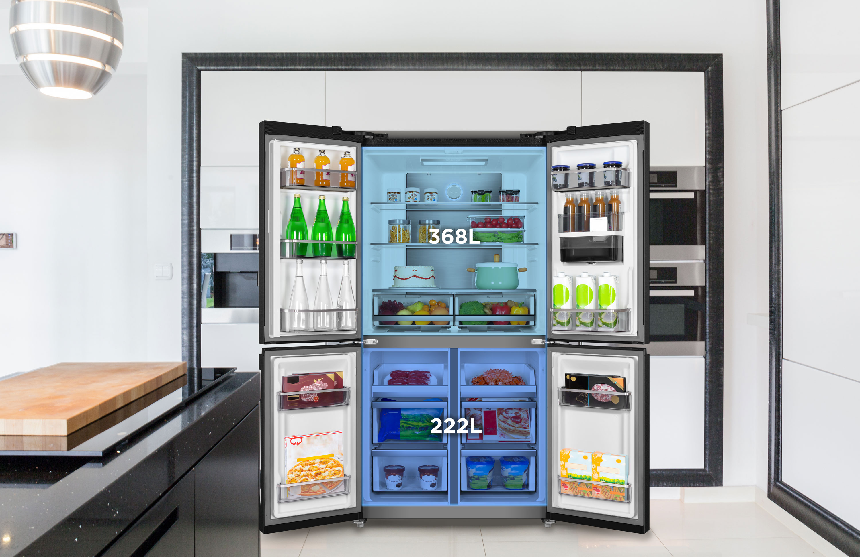 Room to Spare with our 590L of Smart Storage