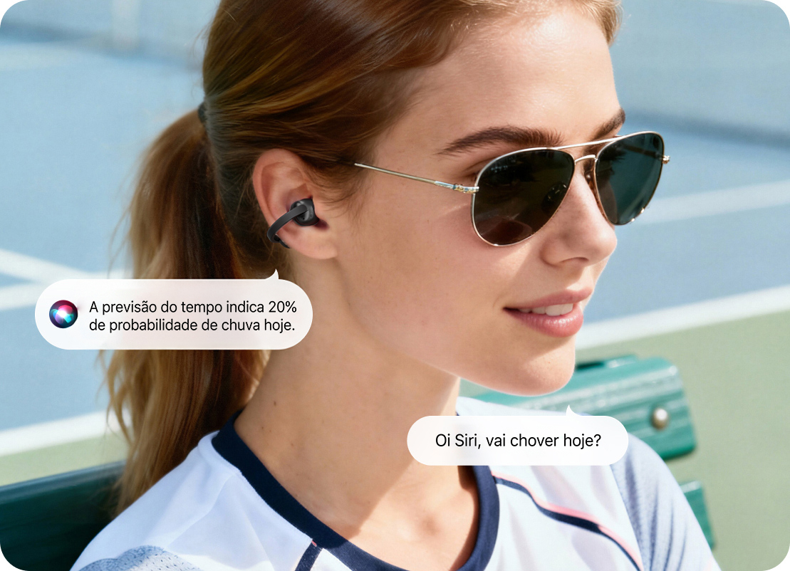 TCL CrystalClip Headphone Tap to activate voice assistance
