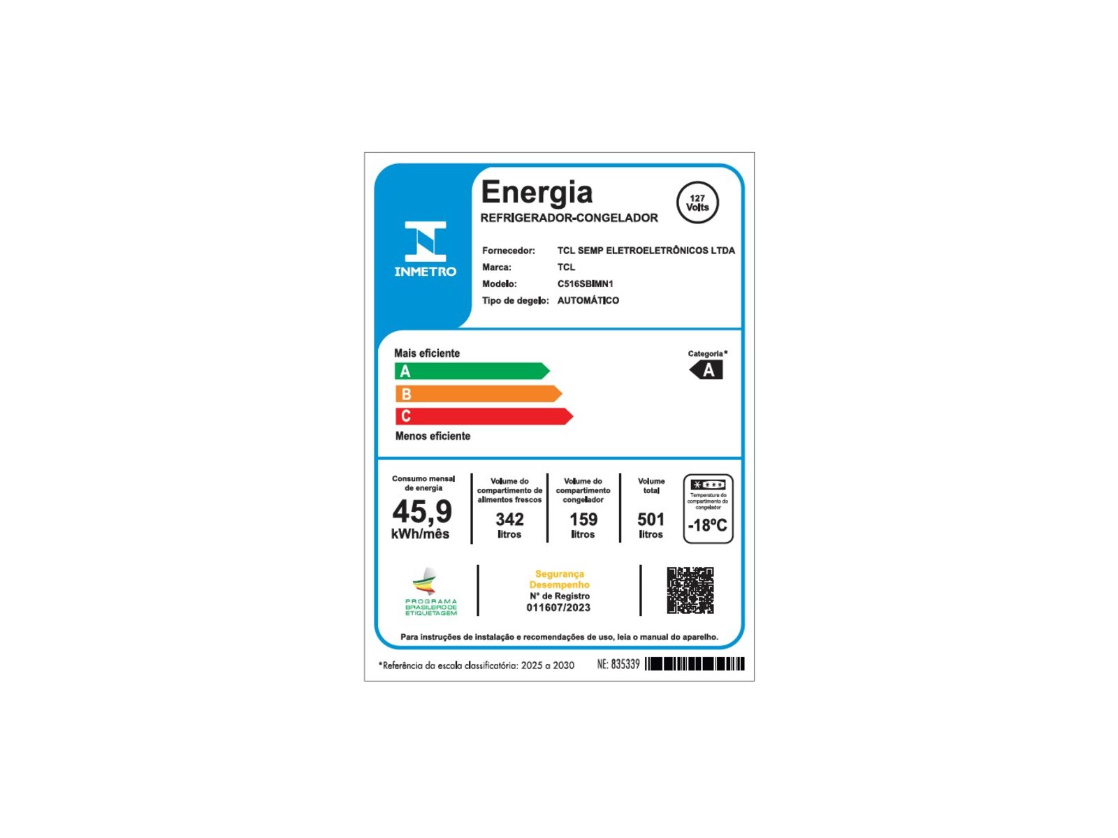 Refrigrator-C516SBIMN1 Geladeira Side By Side C516SBIMN1 | TCL