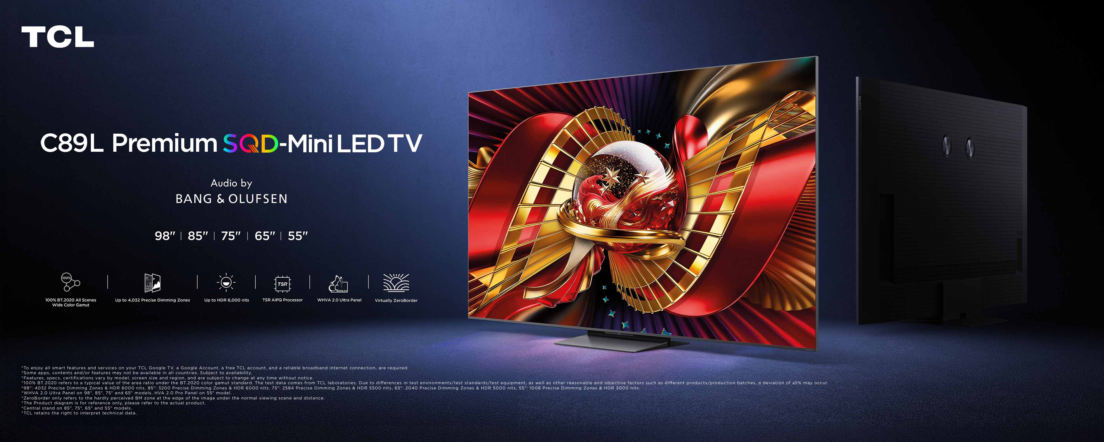 TCL X11L Premium SQD-MiniLED TV's Key Banner