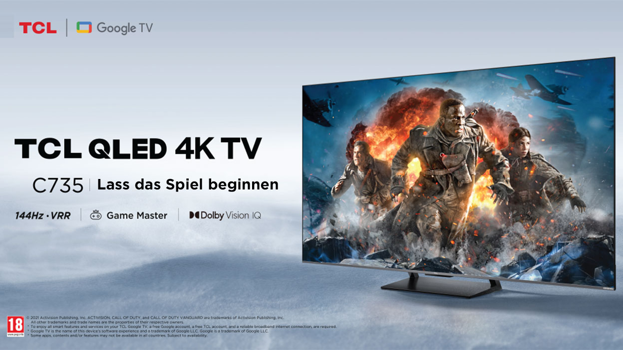 Preisauszeichnung für 4k Gaming TV in 2022 – TCL C735 Serie