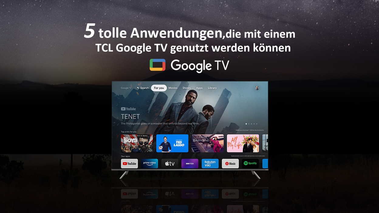 5 tolle Anwendungen, die mit einem TCL Google TV genutzt werden können