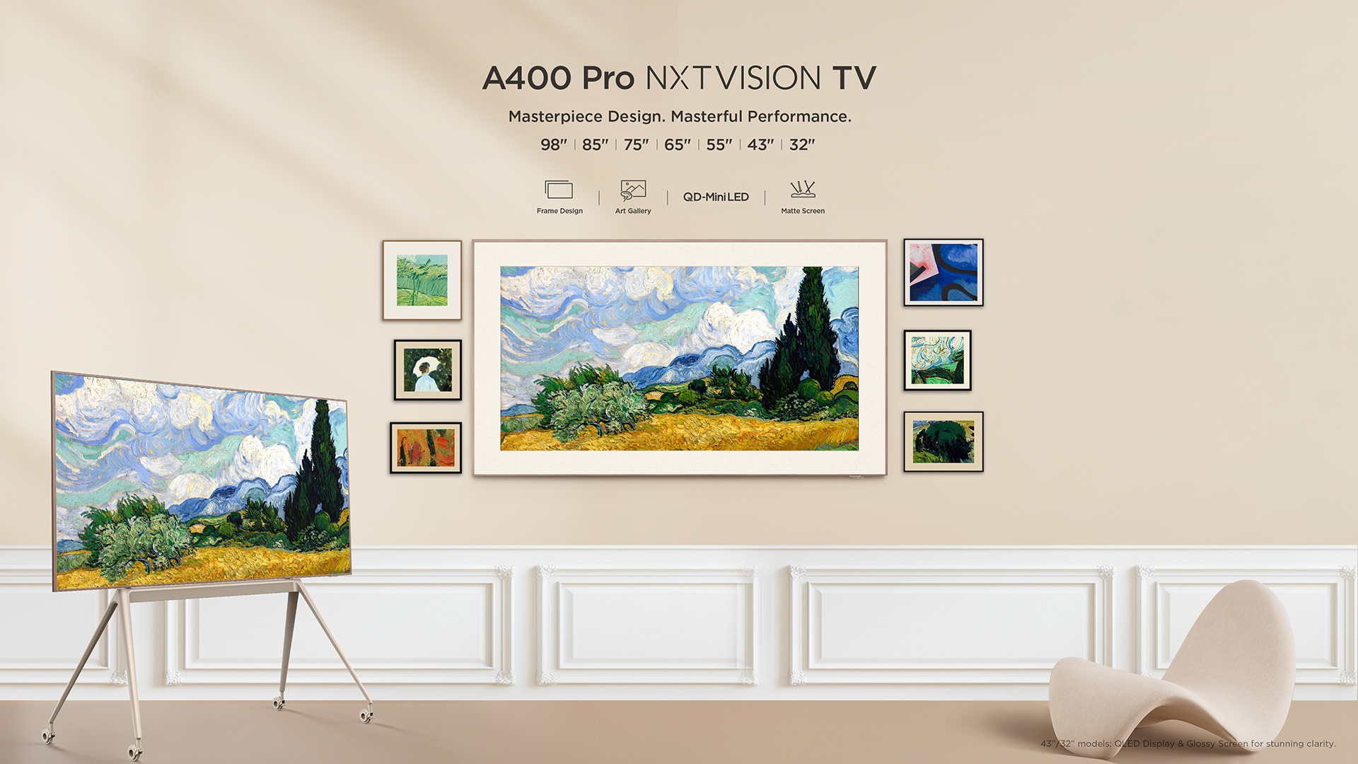 TCL bringt neue Art-TV-Produktreihe A400 nach Deutschland: erstmals mit QD-Mini LED