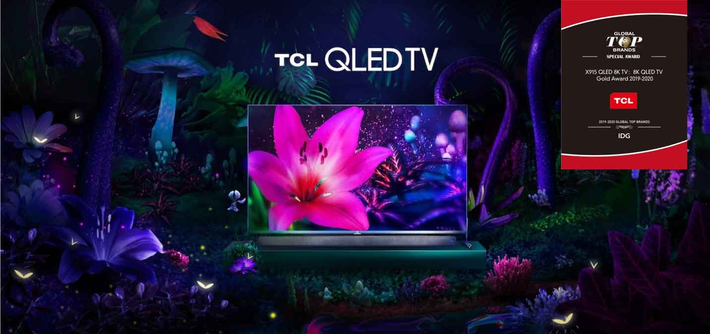 TCL gana el Premio Oro 8K QLED TV en reconocimiento a su innovación en el CES 2020