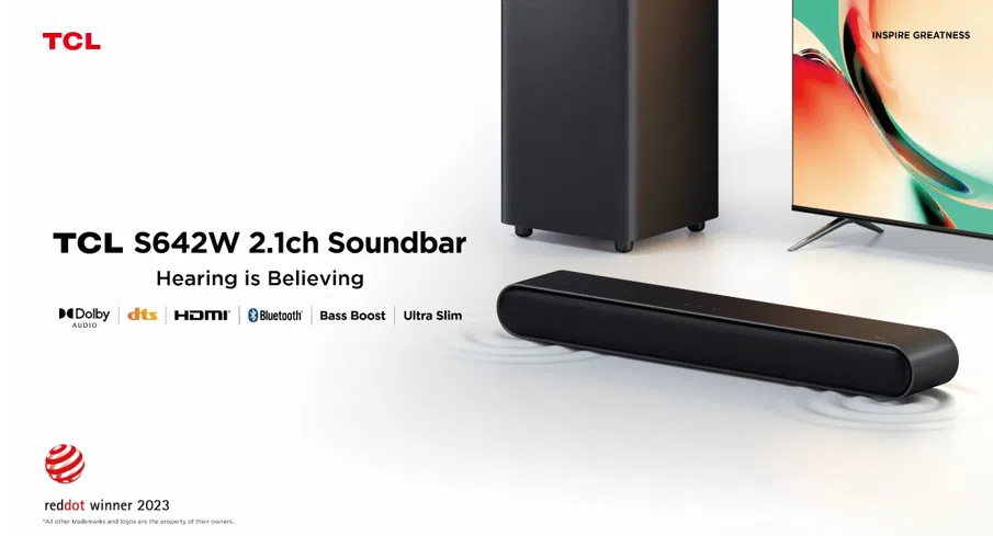TCL Wins 2023 Red Dot Award for Product Design for TCL S64 Series TCL Wins 2023 Red Dot Award for Product Design for TCL S64 Series