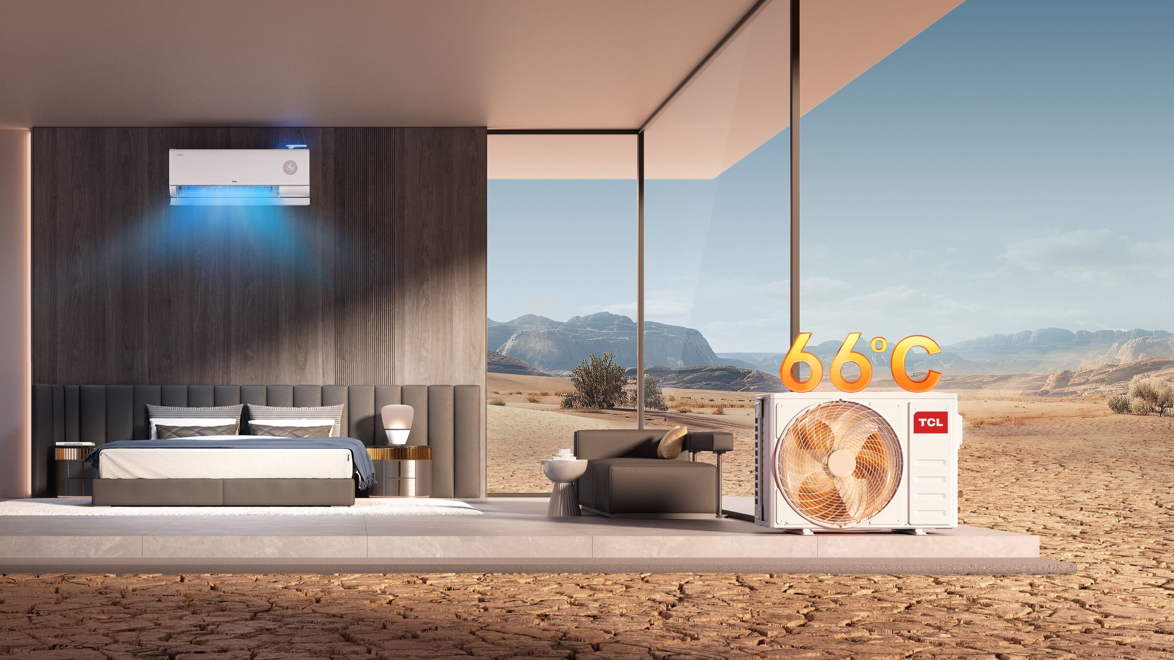 Stabilna praca w ekstremalnie wysokiej temperaturze 66°C