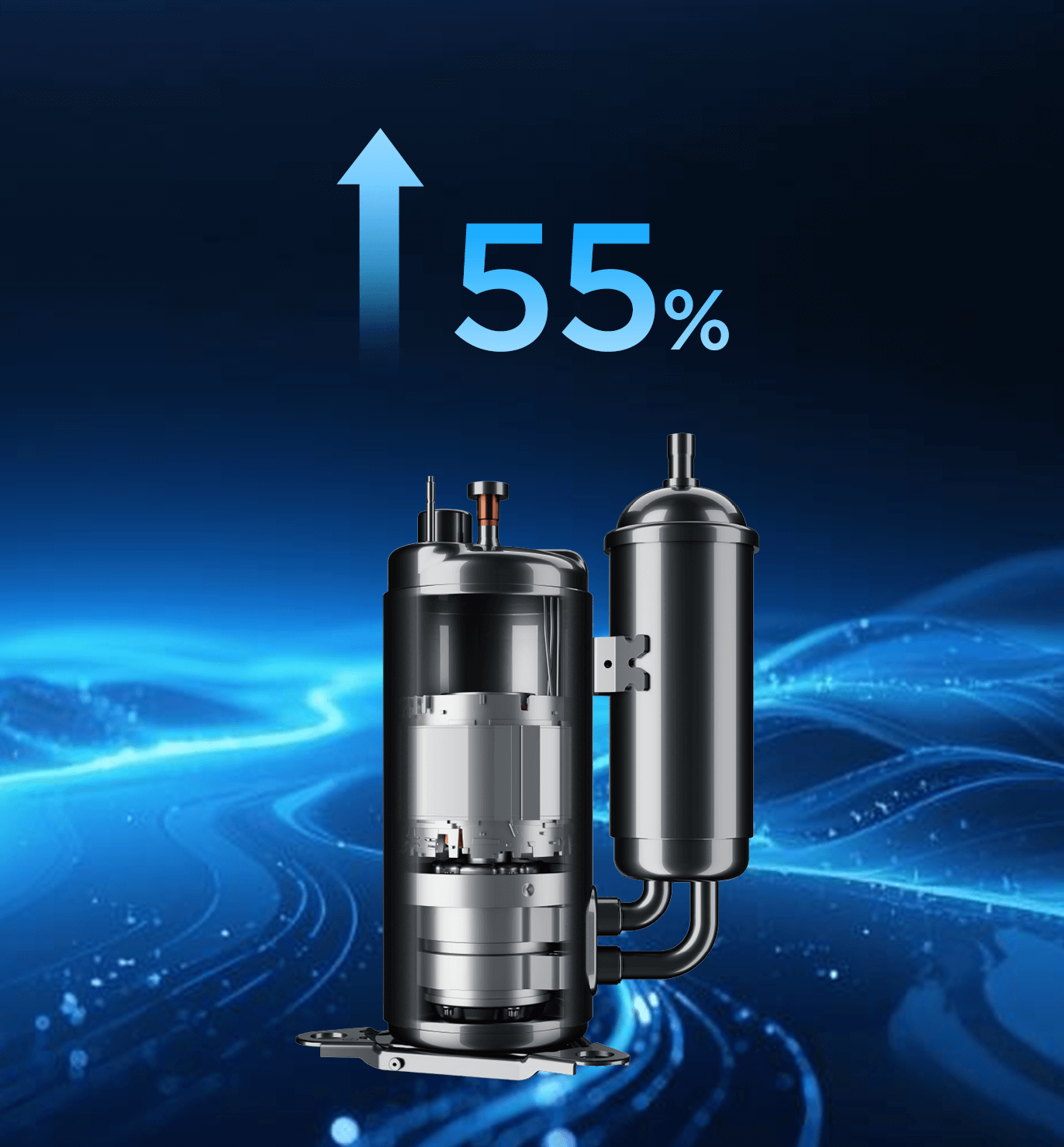 R290 Compressor volume 55%��